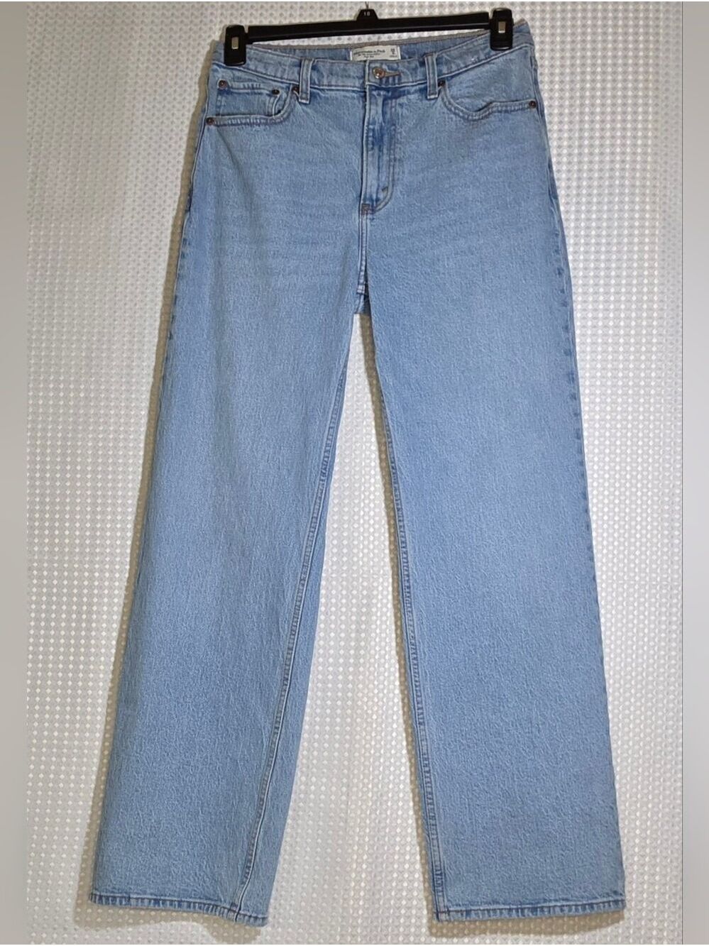 Abercrombie & Fitch 90s Relaxed Jean High Rise Light Wash Jeans Size 29 - Picture 11 of 11